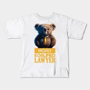 Just a Highly Koalified Lawyer Koala 4 Kids T-Shirt